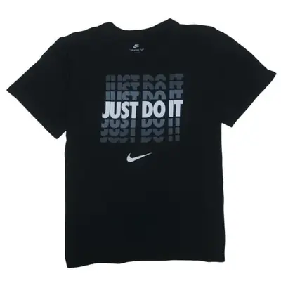 Nike Black Just Do It T Shirt Women’s XXLarge Printed Graphic Swoosh L