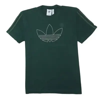 Adidas Green Trefoil Logo T-Shirt - Size Medium