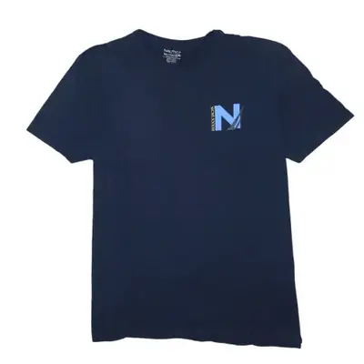 Nautica Navy Graphic T-Shirt 90s - Size XXL
