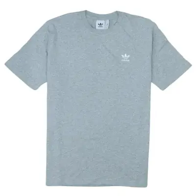 Adidas Light Grey T Shirt Men's Medium Small Trefoil Printed Logo Casu