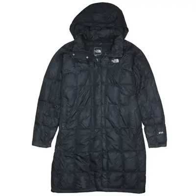 The North Face Vintage 90's Black Hooded Full Zip Windbreaker Large