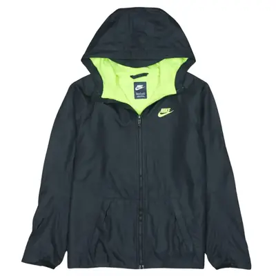 Nike 90's Swoosh Full Zip Up Windbreaker Women's XL Black