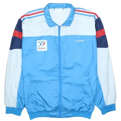 Adidas Vintage 90's Blue Windbreaker Jacket XLarge