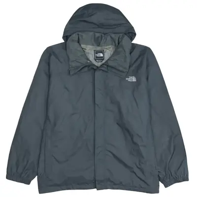 The North Face 90's XXXLarge Windbreaker Hoodie Zip Up Black