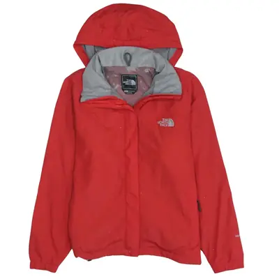 The North Face Vintage 90's Red Hooded Windbreaker Jacket Small