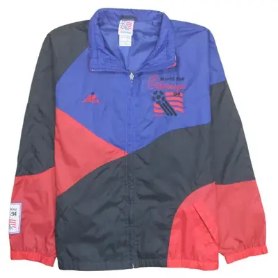 Apex One Navy Red Windbreaker Men's Large World Cup USA 94 Chicago Pri