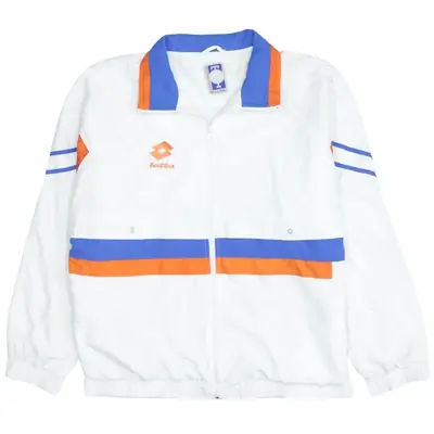 Vintage LOTTO 90s White Windbreaker XXLarge Lightweight Jacket