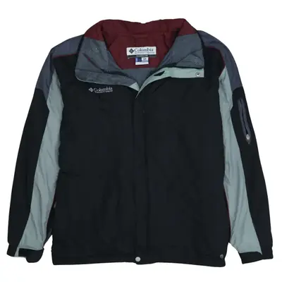 Columbia 90's Black XL Lightweight Full Zip Windbreaker