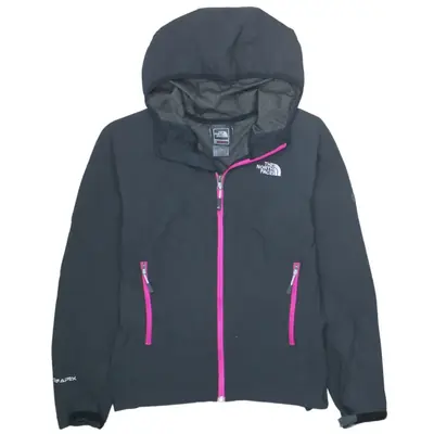The North Face 90s Hooded Full Zip Black Windbreaker Medium Women's