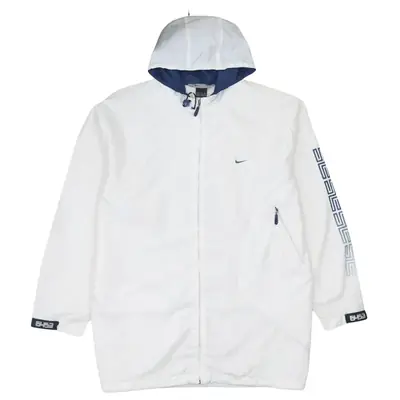 Vintage 90's Nike Swoosh Full Zip Windbreaker XLarge White