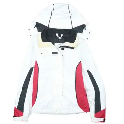 Fila White Ski Jacket 90s – Size M