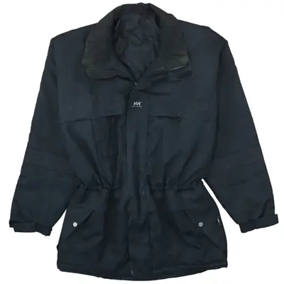 Helly Hansen Black Nylon Blend Jacket - Size Medium