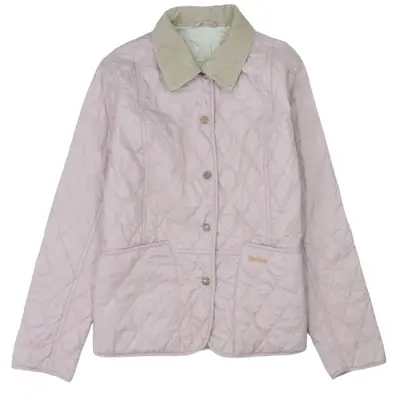 Barbour Pink Quilted Jacket 90s – Size Medium