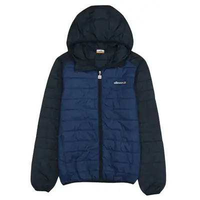 Ellesse Vintage 90's Black Hooded Windbreaker Jacket Small