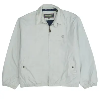 Timberland 90's Vintage Lightweight Grey Windbreaker Jacket Large