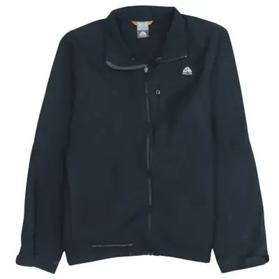 Vintage 90s Nike Women's ACG Black Windbreaker Jacket XL Full Zip