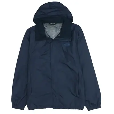 The North Face Vintage 90's Hooded Full Zip Windbreaker XLarge Navy Bl