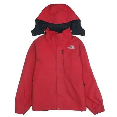 The North Face 90's Red Hooded Full Zip Up Windbreaker Jacket Small