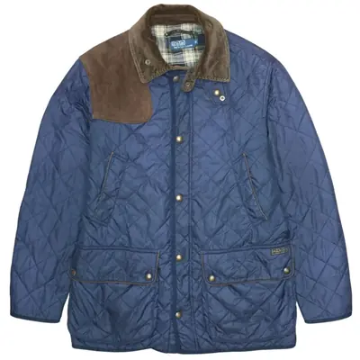 Polo Ralph Lauren 90's Vintage Navy Blue Windbreaker Medium